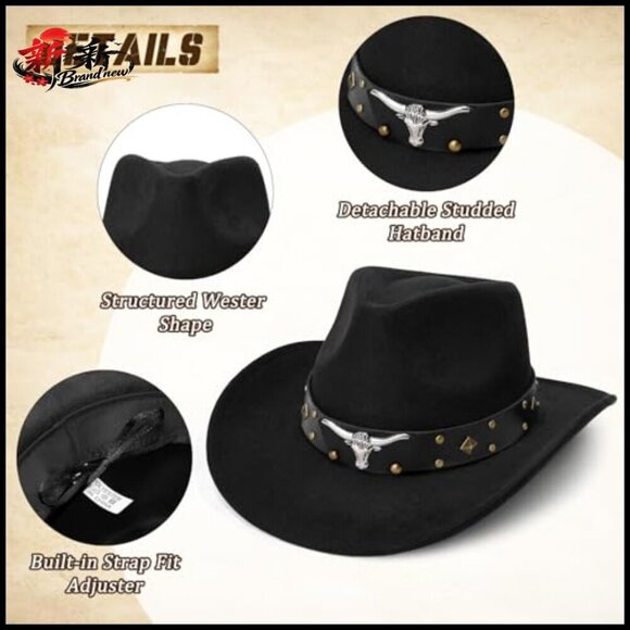 Faux Suede Cowgirl Costume Set with Fringe Vest Hat Bandana main image 4